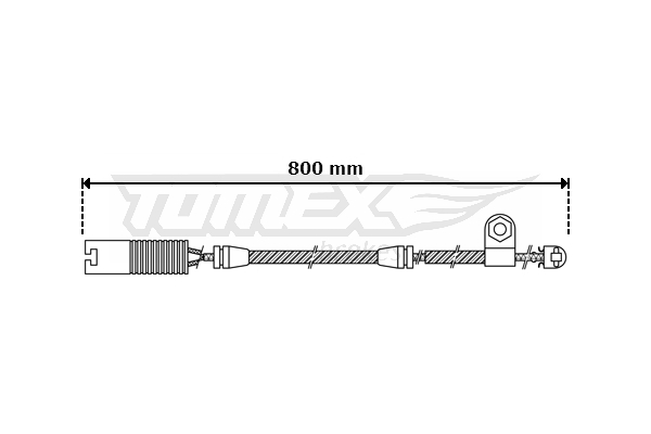 Výstrażný kontakt opotrebenia brzdového oblożenia TOMEX Brakes